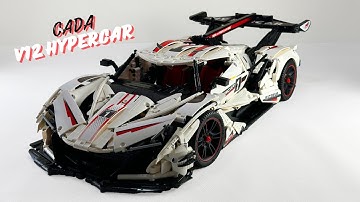 CaDA C61053W V12 Hypercar Technic Series [4K 60FPS] - Fast Brick Build