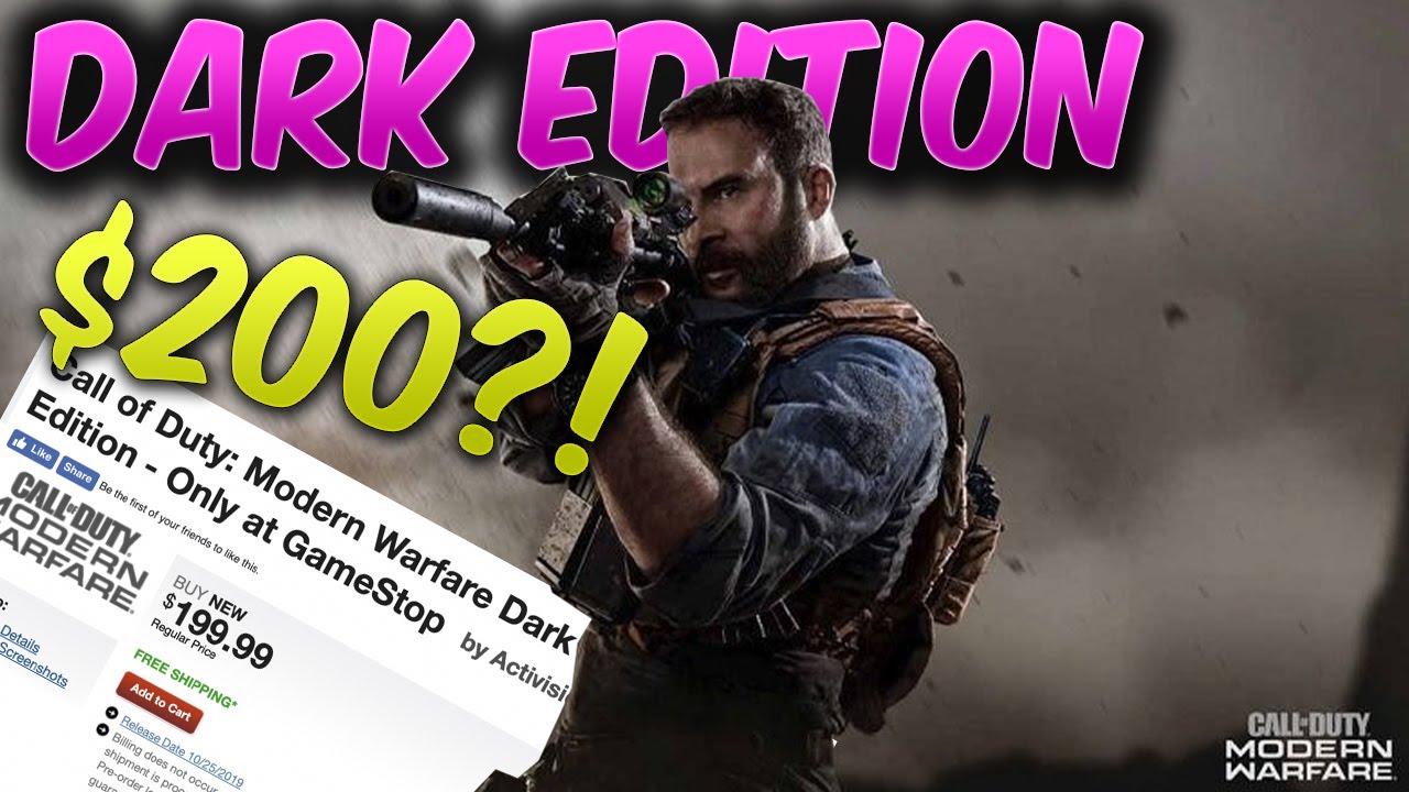 call of duty dark edition price