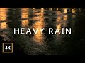 Heavy Rain at Night in Old Parking Lot to Sleep in 5 minutes & End Insomnia
