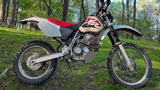 How does a 26 year old XR400 handle a 10mile hard-ish enduro/singletrack loop?