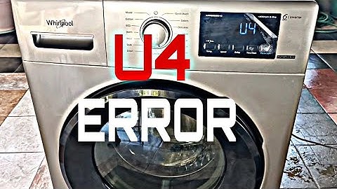 U4 ERROR FRONT LOAD WHIRLPOOL WASHING MACHINE.ANONG ANG POSSIBLE SIRA