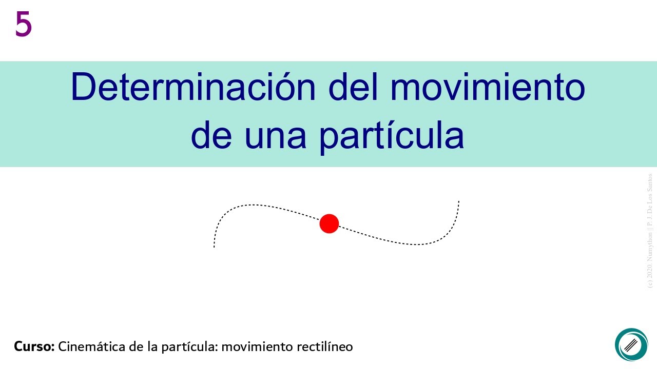 Cinemática de la partícula: movimiento rectilíneo - 05. Determinación