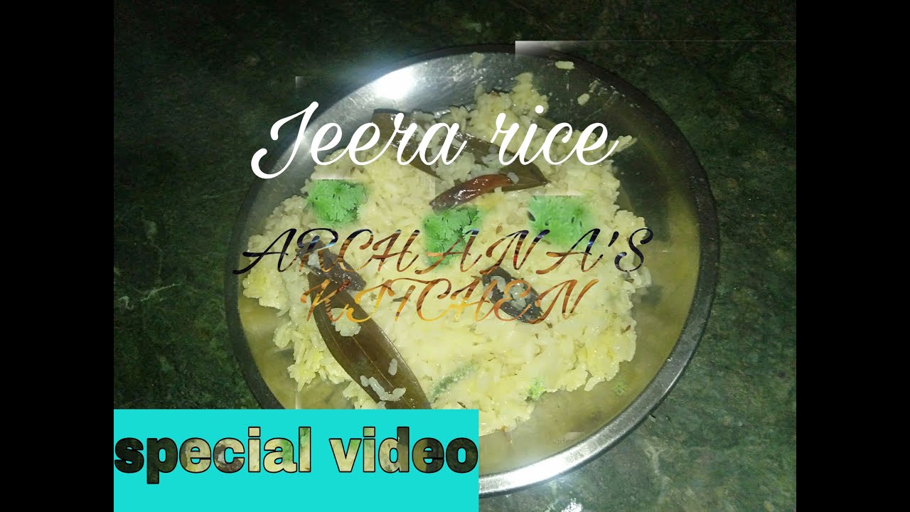 Jeera rice in Hindi special video special video YouTube