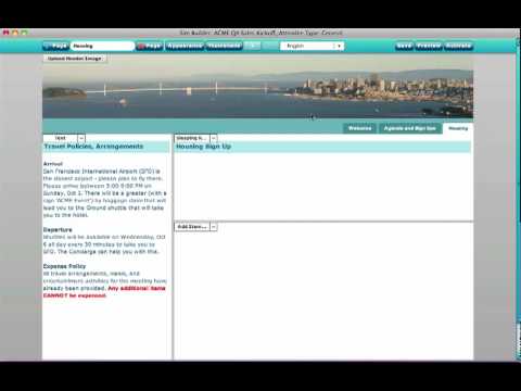 ootoWeb Tutorial - Site Builder (Part 3) - Setting up Sleeping Room on Registration Site