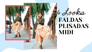 6 LOOKS CON FALDAS PLISADAS MIDI: LOOKBOOK 2019