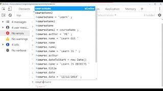 Teaching Demo : JavaScript objects introduction [Arabic version below]