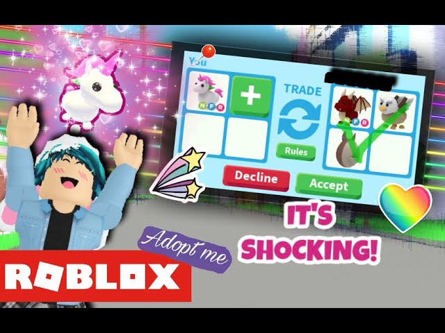 What People Trade For Neon Fly And Ride Unicorn With Giveaway In Adopt Me Roblox Youtube - roblox adopt me party nasal yapalar