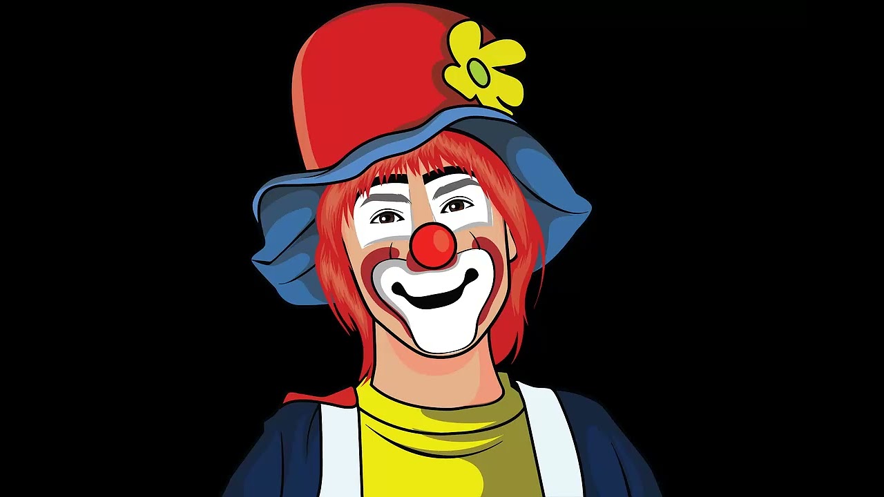 Der Clown zwischen den Lachenden und weinenden Auge Musik🕊️🕊️💕💕⭐⭐💕💕🕊️🕊️