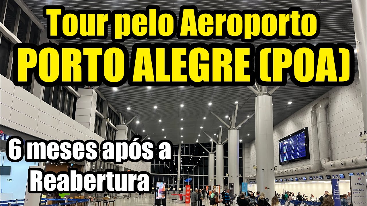 Como está o Aeroporto de Porto Alegre (1 ano após o fechamento em razão da enchente) | Aerovlog 