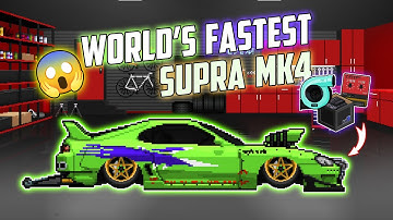 I Spent 100 Hours Building Fastest Supra MK4 in Pixel Car Racer