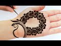 Easy stylish mehndi design 2022 - Beautiful Mehendi design front hand simple and easy Mehandi