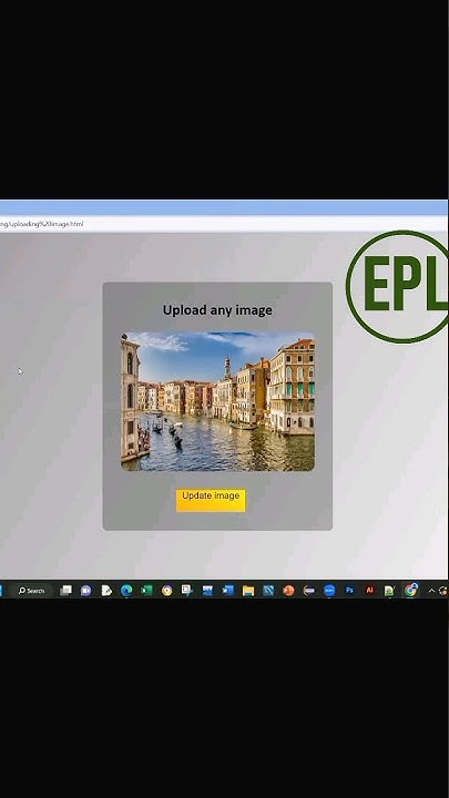 How to upload images using HTML, CSS and JavaScript #shorts - YouTube