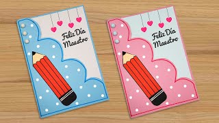 😘🌟Hermosa tarjeta para el día del maestro/profesor 🌟 DIY Teacher&#39;s Day Greeting Card