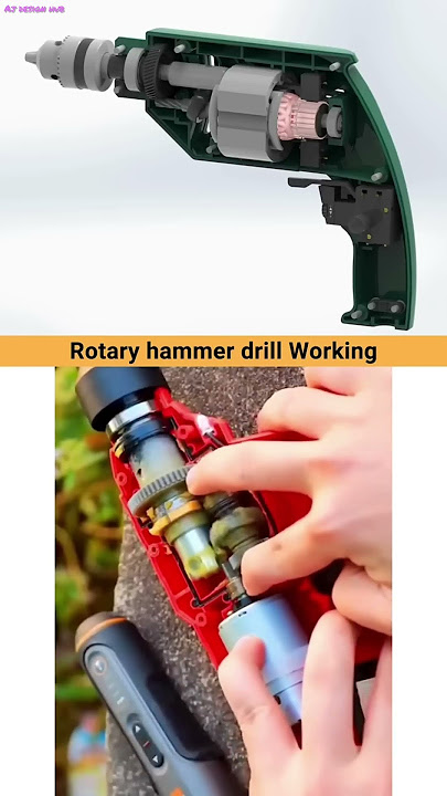 Powerful Rotary Hammer Drills in Action! #caddesign #cadcam #drillmachine #engineering #3ddesign