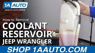 How to Change Coolant Reservoir 12-17 Jeep Wrangler - YouTube