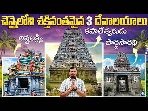 చెన్నైలోని మూడు మహా దేవాలయాలు - కృష్ణుడు, శివుడు, లక్ష్మి దేవి దర్శనం ఒకే వీడియోలో 🙏🏼