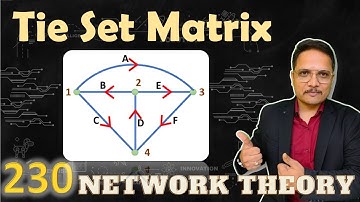 Tie Set, Fundamental Tie Set, and Tie Set Matrix: Basics and Examples