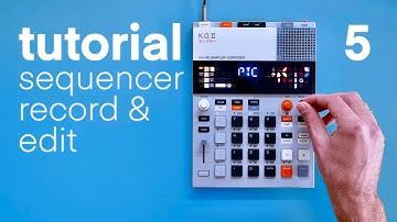 5. SEQUENCER // KO II teenage engineering // beginner tutorial