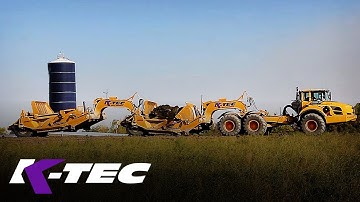 K-Tec 1233 ADT Trains Scraper Loading Clay