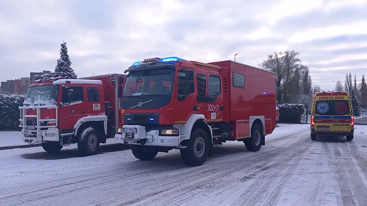 Prezentacja pojazdu i sygnałów: Volvo FL280 - SRw z JRG 2 Gdańsk