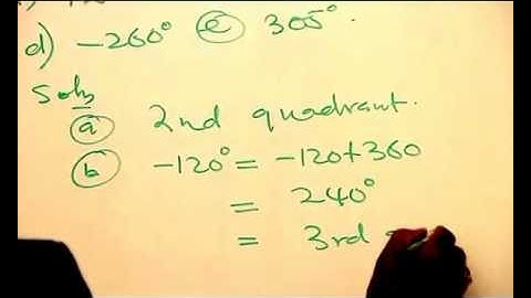 ANGLES BETWEEN 0 DEGREES AND 360 DEGREES PART 2