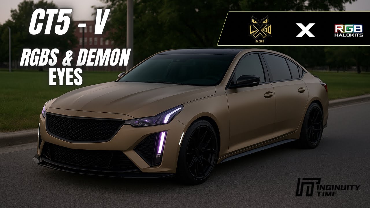 FIRST EVER CT5-V WITH UPGRADED HEADLIGHTS - RGBS & DEMON EYES!!