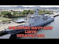 Philippine Navy Ship lists 2021.. Complete list