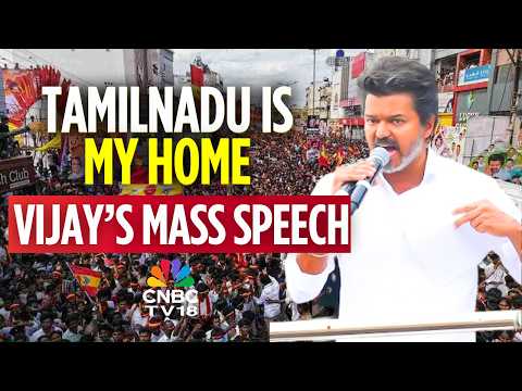 VIJAY FULL SPEECH: Take Money From Others, But Vote For The 'Whistle' | TVK Vs DMK TN Election| N18V