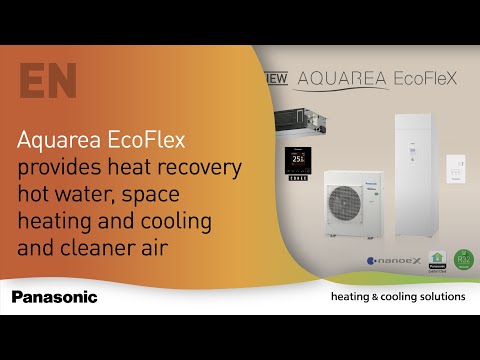 EN – Aquarea EcoFleX heat pump − One outdoor unit for synchronous A2A and  A2W supply - YouTube