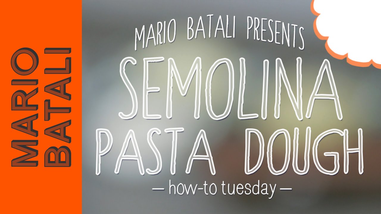 How to Make Semolina Pasta Dough - YouTube