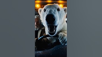 Polar Cub Desperately Asks Human for Help to Save Her Mother Bear #bear #rescue #animalshorts