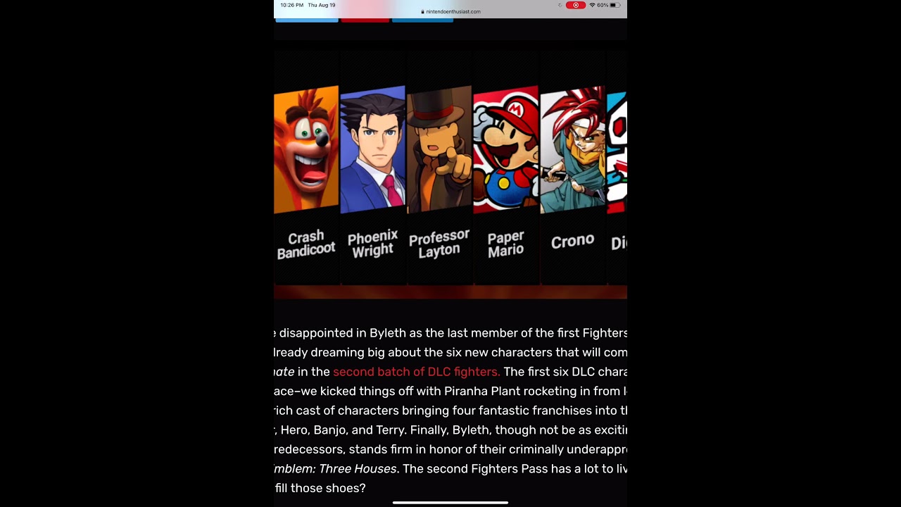 Fighters Pass Vol. 2 in Super Smash Bros. Ultimate