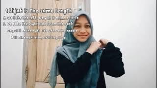 tutorial hijab segi empat (bahasa Inggris)