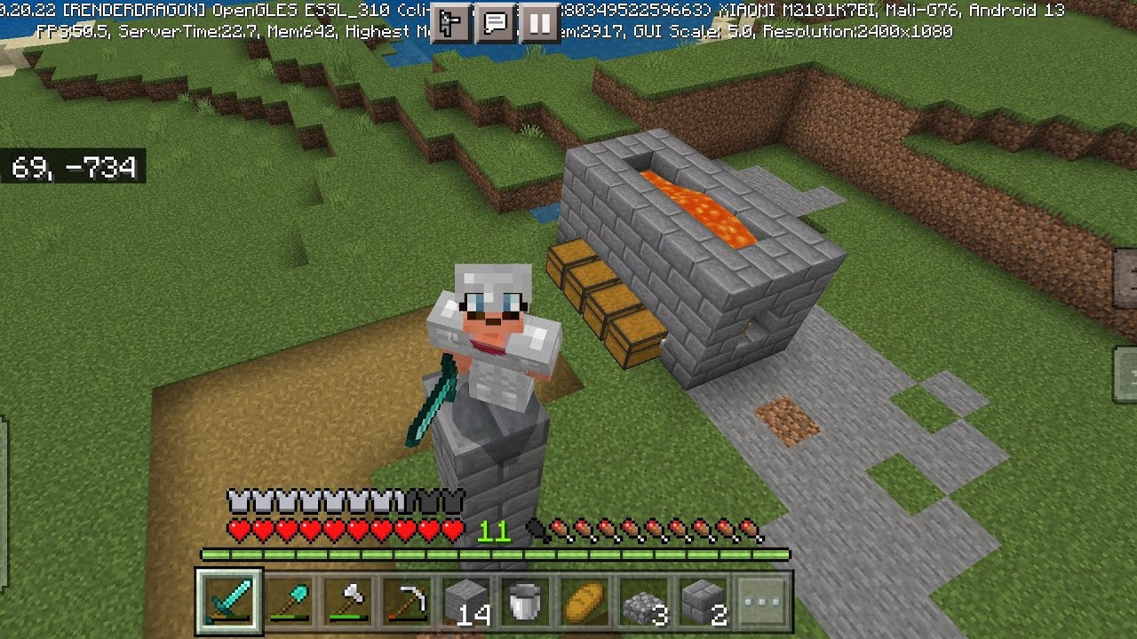 automatic cobblestone generator in Minecraft | #8 - YouTube