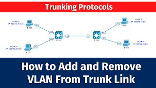 How To Remove and Add VLANs on Trunk Link | Layer-2 Switching