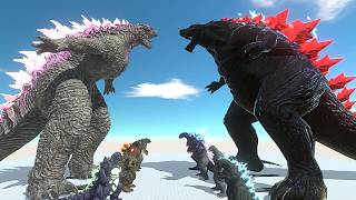The Ultimate Clash: Evolved Godzilla Team vs Dark Godzilla Earth Team - ARBS