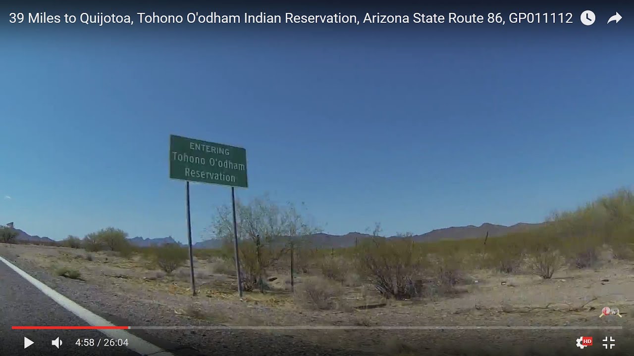 39 Miles to Quijotoa, Tohono O'odham Indian Reservation, Arizona State Route 86, GP011112