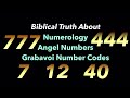 Angel Numbers & Grabavoi Numbers: Biblical Truth