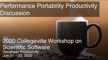 CW20: Performance Portability & Productivity in Scientific Libraries