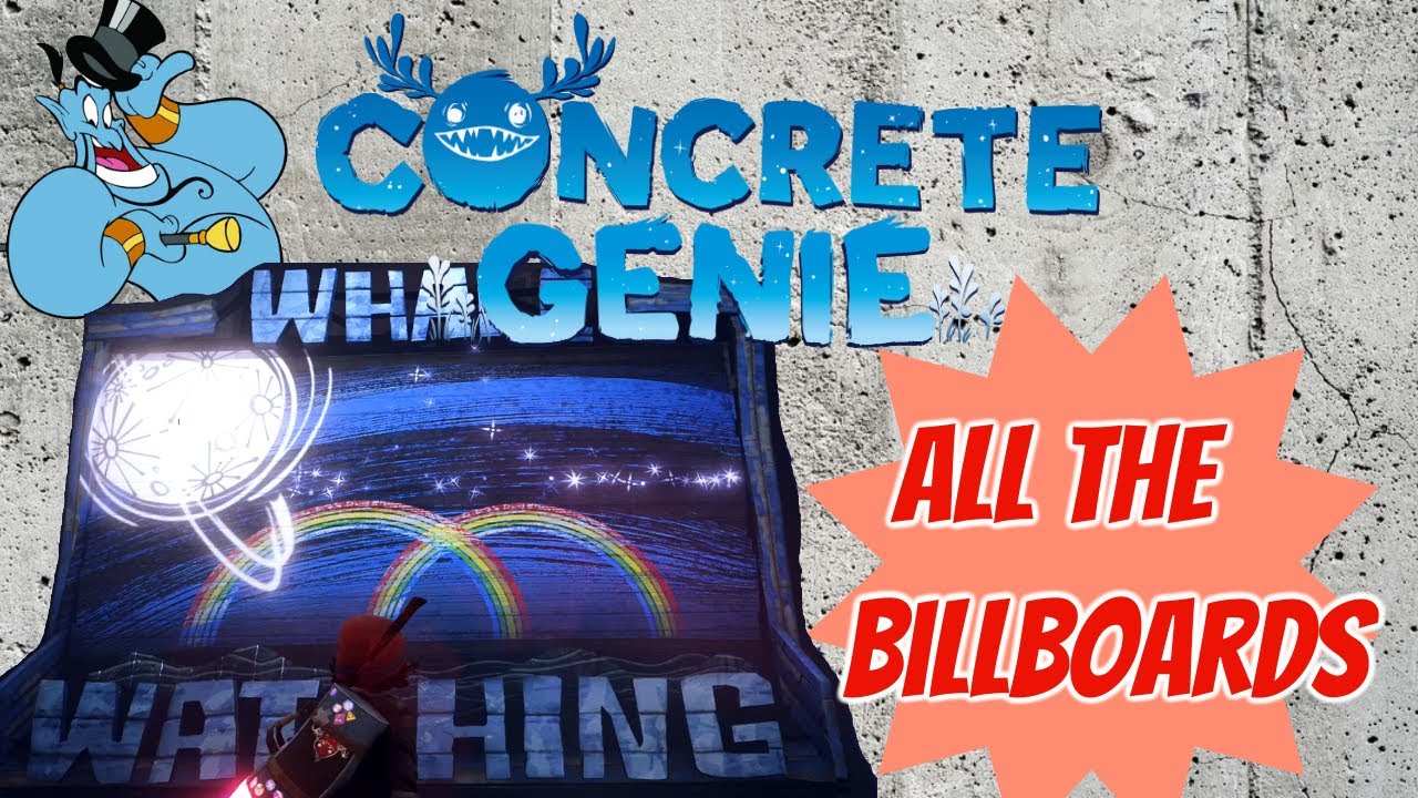 Concrete Genie All The Billboards Guide Memories Restored Trophy/Achievement YouTube
