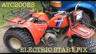 84 Honda Big Red 200ES Electric Start Troubleshoot + Fix