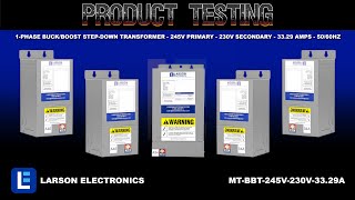 1-Phase Buck/Boost Step-Down Transformer - 245V Primary - 230V Secondary - 33.29 Amps - 50/60Hz