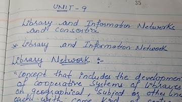 BLI 221 NOTES || UNIT 9 || IGNOU BLIS NOTES..