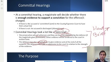 U3AOS1.06 - Committal Proceedings