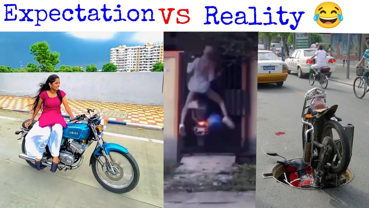 Girls scooty Driving funny | Expectation vs Reality 