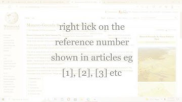 Basic Referencing to Wikipedia articles