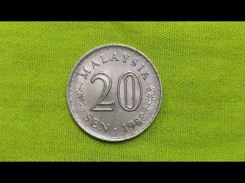 Malaysia 20 Sen Coin | Malaysia Currency | Value Of Malaysian Currency