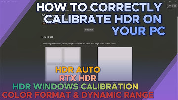 Best HDR and color settings on PC