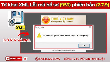 Lỗi: Mã hồ sơ (953) hoặc Phiên bản hồ sơ (2.7.9) không đúng. Mở tờ khai 05/QTT-TNCN bằng Itaxviewer