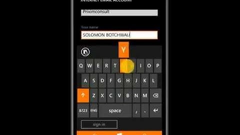 Windows Nokia Lumia Phone Webmail Account Setup for Staff Email or Company Email